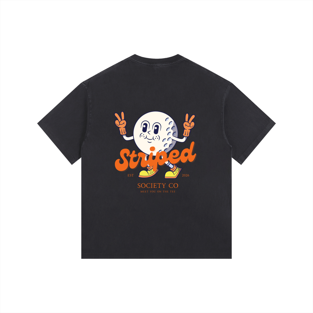Short Sleeve Striped Society Animated
