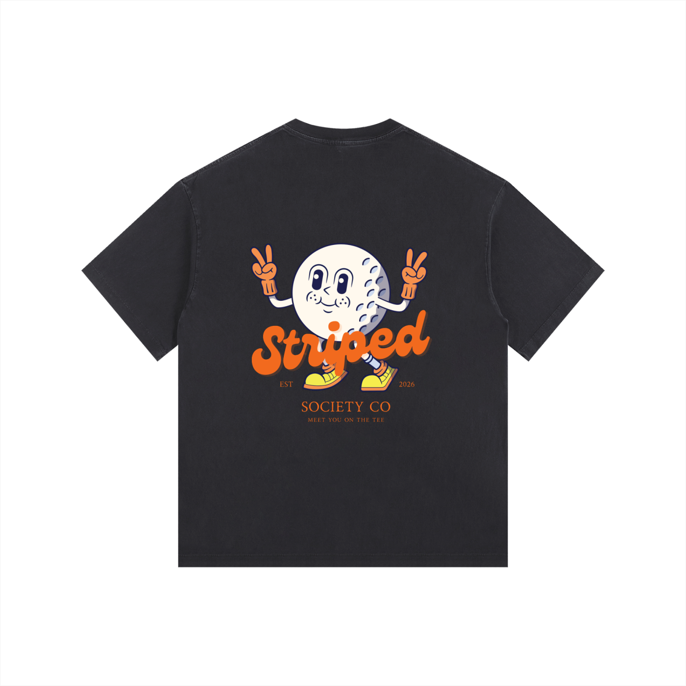 Short Sleeve Striped Society Animated