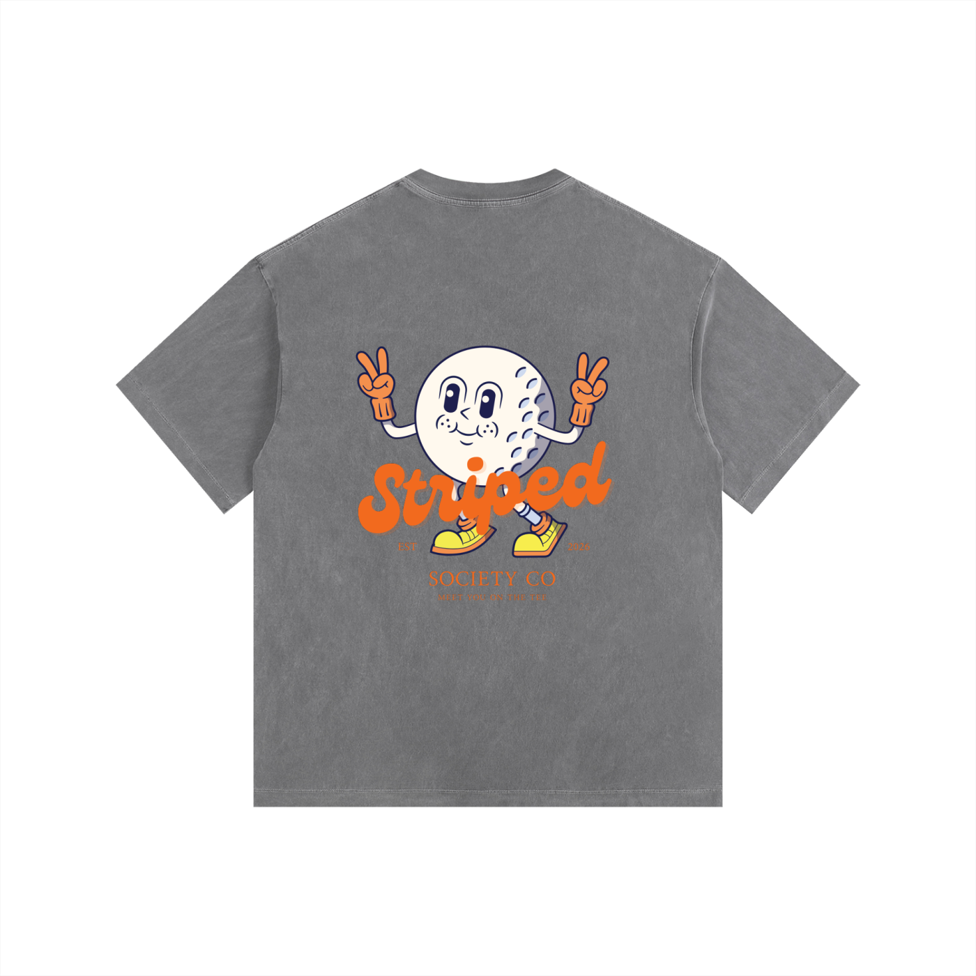 Short Sleeve Striped Society Animated